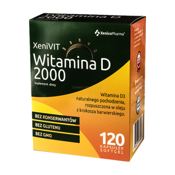 Witamina D 2000 120 kapsułek - suplement diety