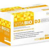 VitaBio D3 2000 IU x 60 kapsułek - suplement diety