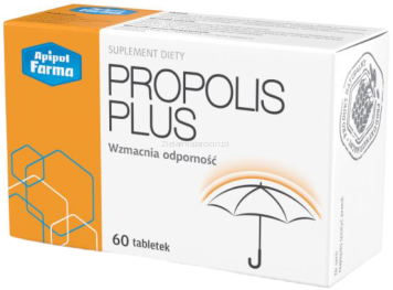 Propolis Plus Cynk i witamina C 60 tabletek 