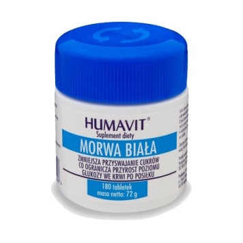 Morwa Biała Humavit 90 i 180 tabletek - suplement diety