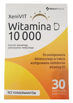 Witamina D 10 000 - 30 kapsułek - suplement diety