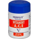 V Witaminy A C E Humavit 200 tabletek - suplement diety