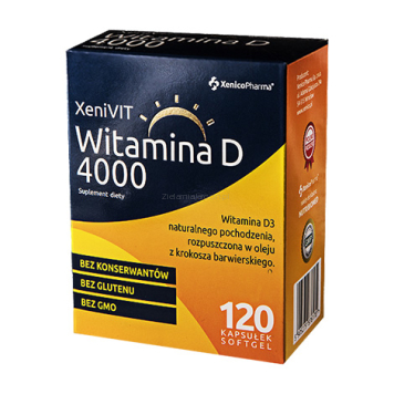 Witamina D 4000 120 kapsułek - suplement diety