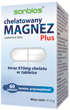 Magnez Chelatowany Plus 60 tabletek - suplement diety