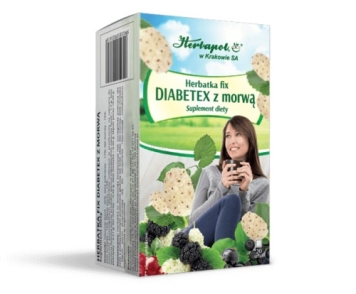 Herbatka Fix Diabetex z Morwą 20 saszetek