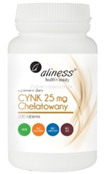 Cynk Chelatowany 25 mg - suplement diety