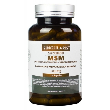 MSM superior 500 mg 120 kapsułek - suplement diety
